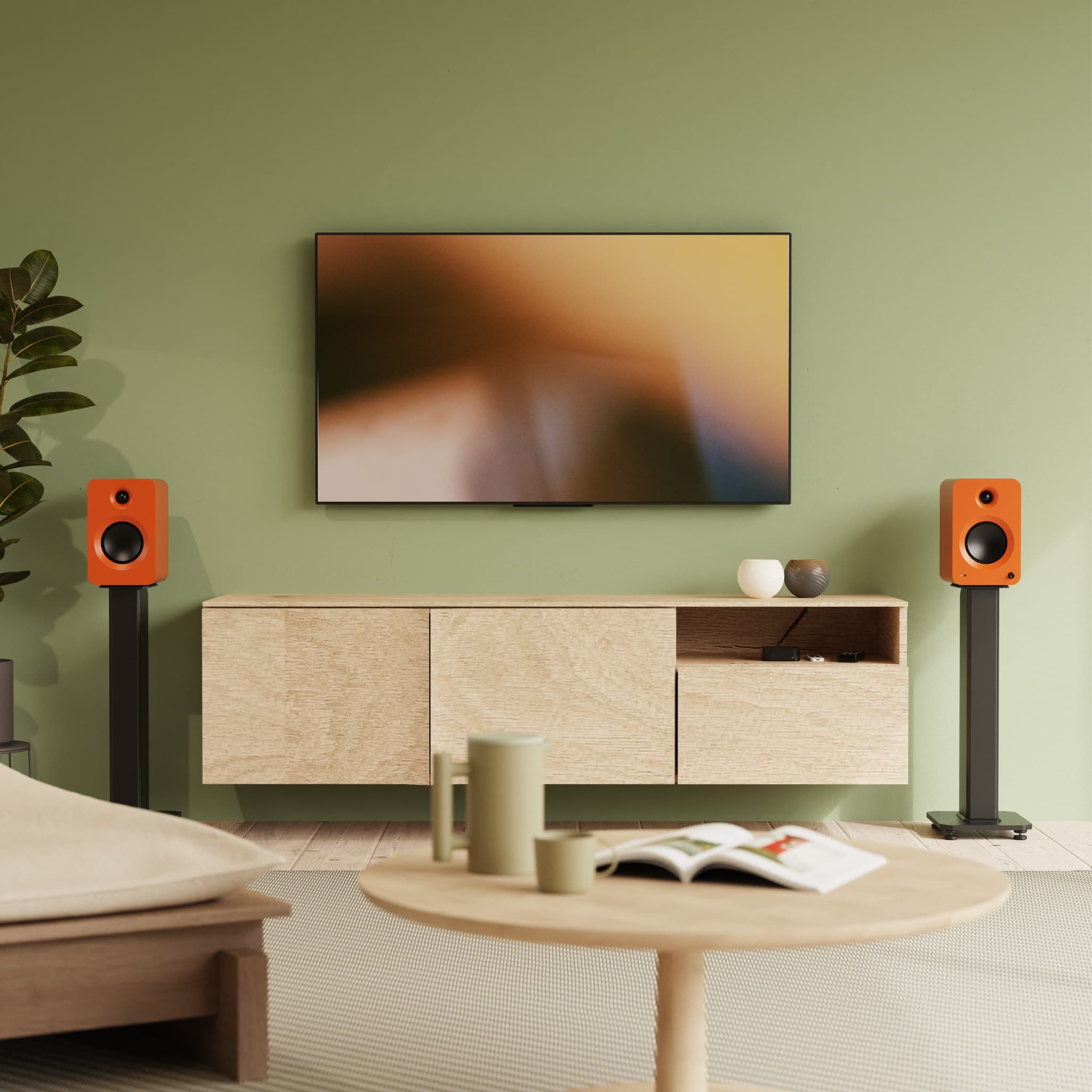 REN Active Bookshelf Speakers with HDMI ARC | Kanto Audio