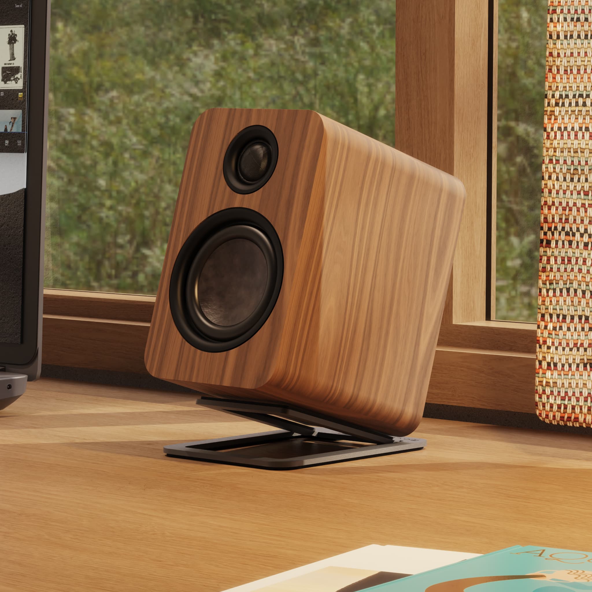S2 Desktop Angled Speaker Stands for Small Speakers | Kanto Audio