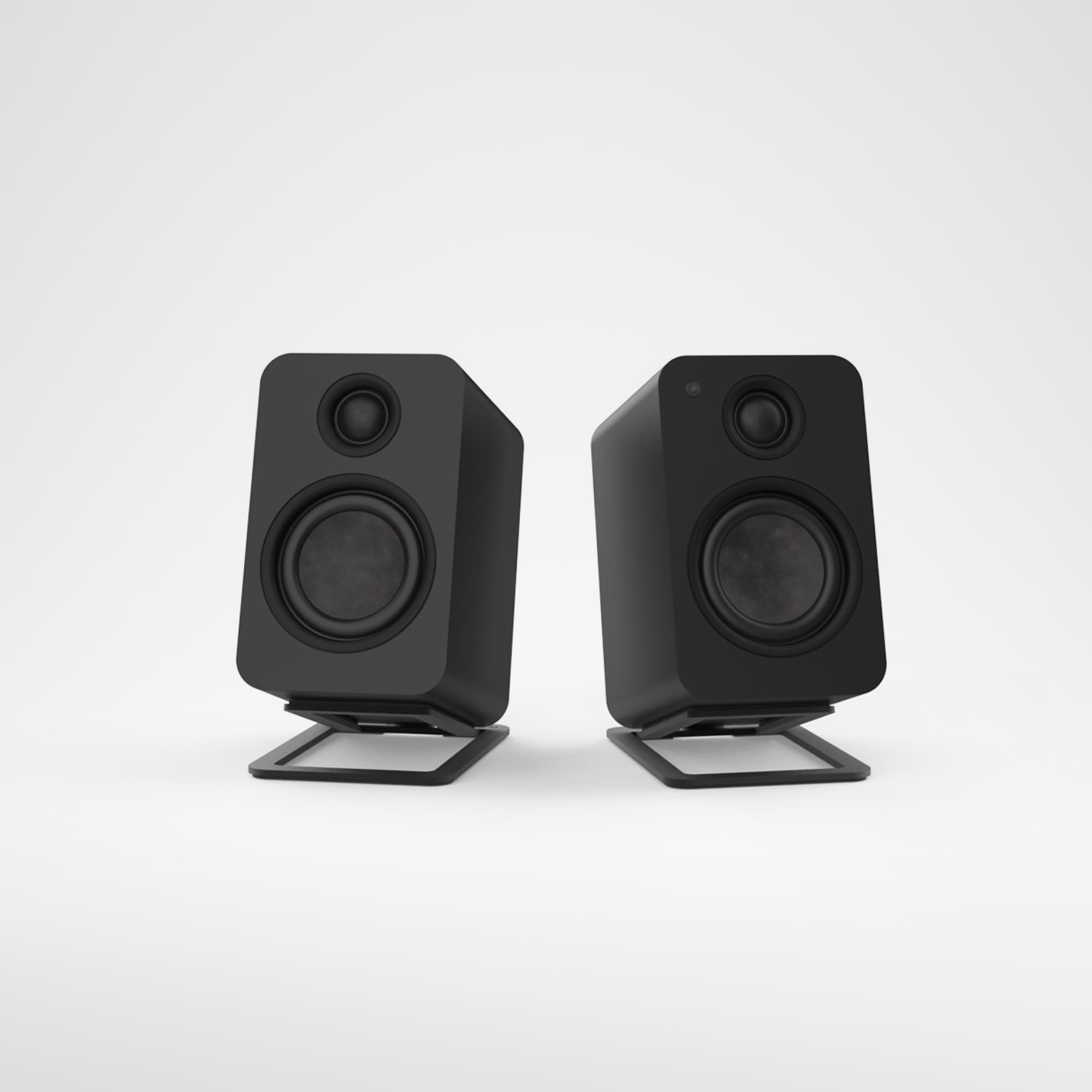 S2 Desktop Angled Speaker Stands for Small Speakers | Kanto Audio